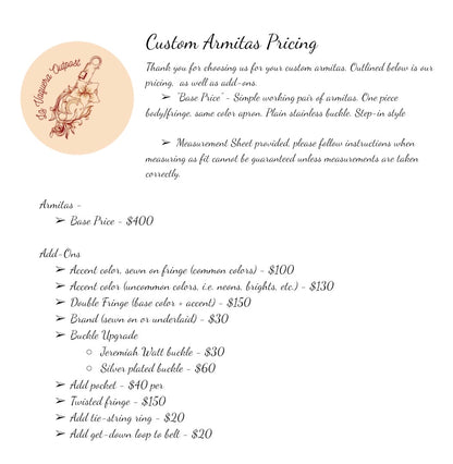Custom Armitas (Deposit)