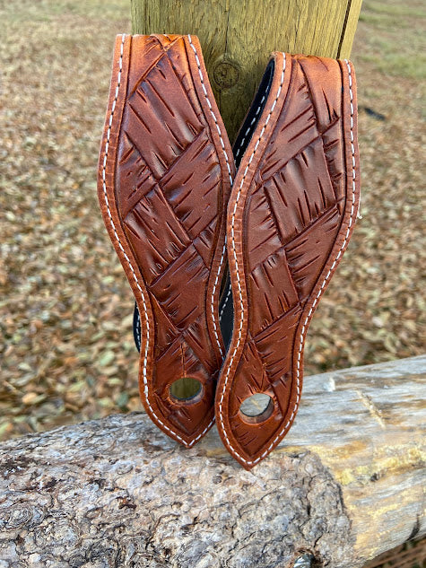 Basketweave Slobber Straps