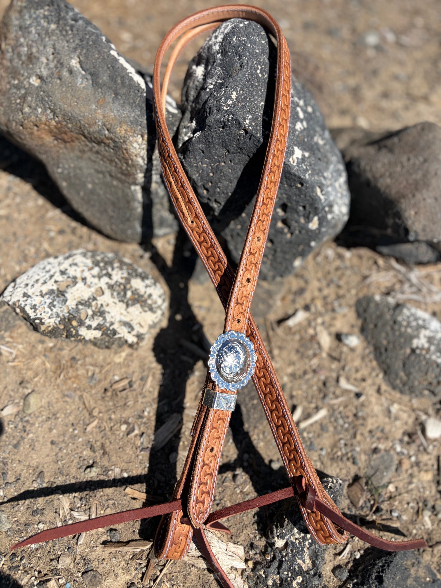 Concho Buckle Split Ear Headstall