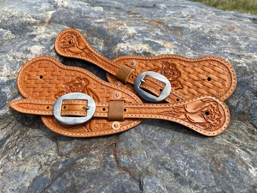 Rose Buckaroo Spur Straps